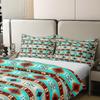 100% Cotton Southwestern Bedding Set King Bohemian Geometric Comforter Cover,Ethnic Tribal Arrow Duvet Cover Western Bed Sets,Country Decor Western Room Decor for Bedroom Western Bedroom Decor Teal view 4