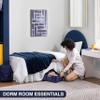 Casual Living Bed Skirt Wrap Around Ruffled Style Box Spring Cover Bed Skirts for Bedroom Decor Machine Washable Premium Bedding 15-Inch Drop Elastic Dust Ruffle, Twin/Twin XL, White view 2