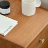 Modern Nightstand Household Creative Square with Double Drawer Bedside Table Living Room Sofa Side Table Bedroom Storage Side Cabinet Bedside Table for Bedroom view 3