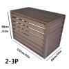 Air conditioner fence for outside units,mini split covers for outside units, Air Conditioner Privacy Fence Decorative Screen, sturdy and durable, noise reduction, suitable for gardens, balconies,walls view 2
