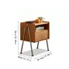 Modern Nightstand Home Creative Bedside Table Retro Bedside Storage Cabinet Bedroom Storage Cabinet Living Room Sofa Side Table Bedside Table for Bedroom view 2