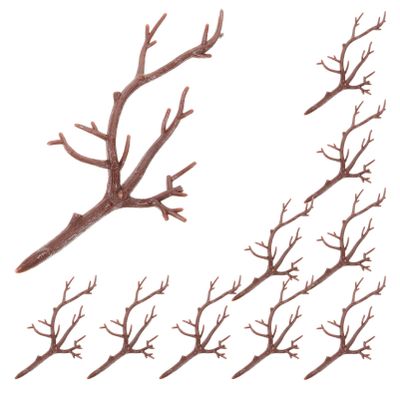 ABOOFAN 10pcs Faux Antler Branches for Craft Decor Twig Stems for Christmas Tree Wedding and Home Decoration Versatile Fake Branches for Unique Floral Arrangements