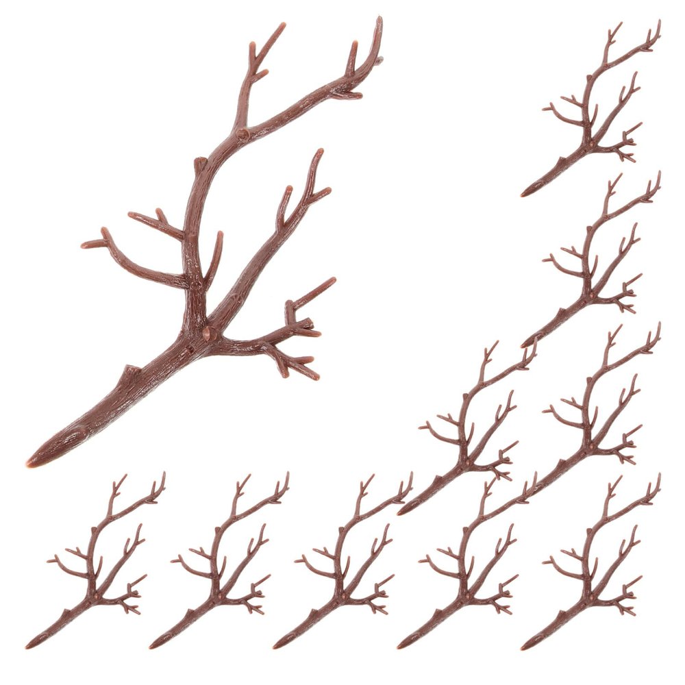 ABOOFAN 10pcs Faux Antler Branches for Craft Decor Twig Stems for Christmas Tree Wedding and Home Decoration Versatile Fake Branches for Unique Floral Arrangements