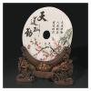 Sculpture Tabletop Ornaments of Safety Button Sculpture, Natural Jade Stone Ping Ping Buckle Furnishing Wine Cabinet Decoration, Crafts Safe Buckle Furnishing Cabinet Decoration Ping Ornaments,Natural view 3