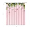 KTGHA Merry Christmas Shower Curtain Pink Xmas Ball Green Pine Leaf Winter Holiday Happy New Year Fabric Bathroom Curtain Set with Hooks(67" Wx70 H) view 4