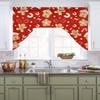 Chic D Christmas Gingerbread Man Swag Valance Curtains for Kitchen, Candy Cane Curtain Valances Rod Pocket Window Curtain, Thermal Insulated Washable Swag Kitchen Curtains 56"x36" view 2