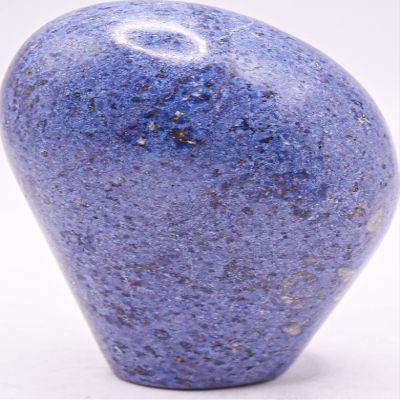 3.3" 255g Rich Blue Dumoritierite w/Quartz Inclusions Freeform Polished Natural Orbicular Orbs Gemstone Crystal Mineral Specimen - Peru