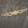 Healifty 2pcs Wood Onlay Decorative Furniture Corner Frame Carved Wood Appliques Wood Applique Onlay Decorative Wood Appliques Wood Furniture Decals Frames Carved Onlay Trim Door Wooden view 2