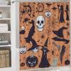 ZGDPBYF Bathroom Rugs Set Ultra Soft 3 Pieces Bath Rugs Non Slip, Halloween Bathroom Mat, Bathroom Set with Toilet Rugs, Gothic Skull Perfect Plush Bathroom Mats for Bathroom Tub, Shower view 2