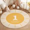 HONGXIU Bohemian Sun Area Rug, 3.3ft Happy Baby 1st Birthday Gift Rug, Soft Non-Slip Children's Room Decorative Rug, Suitable for Teenagers' Bedrooms, School Classrooms, Nursery Decorative Rugs view 1