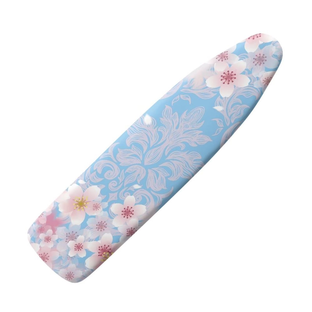 Mumeson Cherry Blossom Ironing Board with Elastic Edge and Adjustable Fastener Straps Protection Covers Fits All Standard Sizes Heat Reflective Cloth Pad for Table Top