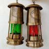 Nautical Brass Miner Oil lamp Antique Marine Oil Lantern Hanging Oil lamp Vintage Brass Ship Boat Oil Lantern Brass Hanging Miner lamp Christmas view 1