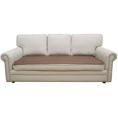 Eismodra Couch Covers for 3 Cushion Couch Sofa Cover Sectional Slipcovers Washable Furniture Protector for Dogs Pet L Shaped Chaise Lounge,Light Brown 28 x 94 inches (Only 1 Piece)