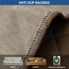Eismodra Couch Covers for 3 Cushion Couch Sofa Cover Sectional Slipcovers Washable Furniture Protector for Dogs Pet L Shaped Chaise Lounge,Light Brown 28 x 94 inches (Only 1 Piece) view 4