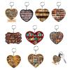 Ayammahic 9 Book Lovers Heart Ornament, 2D Acrylic Double Sided Book Heart Ornament, Tree Hanging Ornament for Her Librarian, Book Lovers, Suitable for Halloween, view 1