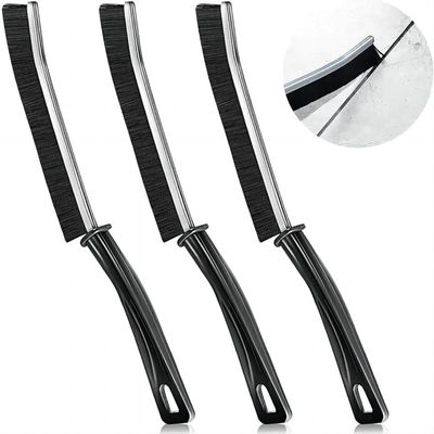 GEPAS 3pcs Black Crevice Cleaning Brush, Efficient for Cleaning Gaps, Grooves, Tiles, Faucets, Suitable for Kitchen, Windows, Sliding Rails, Ovens