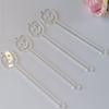 20pcs of Halloween Drink Stirrer,Acrylic Pumpkin Cocktail Stirrer,Halloween Party Decor,Halloween Dcor (Clear) view 3