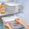 LOEZ 4-Layer Food Storage Container, Stackable Snack Container with Lid, Dumpling Box, Gyoza Container, Cookie Storage Containers, Good Sealing, Time Recoder (Blue) view 4