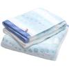 HIORIE Imabari Towel, 2 Piece Bath Towel Set, Japanese Towels, Made in Japan, 100% Cotton, Quick-Drying, Lightweight, Sparkling Sea Bubble and Polka Dot Patterns, Size: 24.8x47.2 inches, Blue view 1