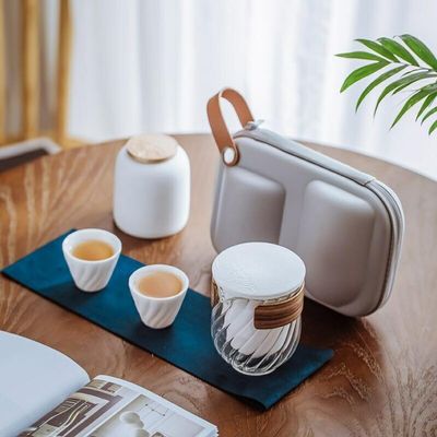 China Kung Fu Teaset Teapot Travel Teaware Portable Ceramic Tea Cup Tea Ceremony