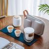 China Kung Fu Teaset Teapot Travel Teaware Portable Ceramic Tea Cup Tea Ceremony view 1