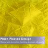 California King Size Pinch Pleated Duvet Cover Set Yellow 600 TC Zipper Closure Egyptian Cotton 1 Piece Duvet Cover Pintuck Beddding Sets view 2