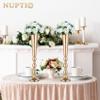 NUPTIO 10 Pcs Wedding Vase & 10 Pcs Artificial Flowers Set for Wedding Centerpieces for Tables view 2