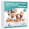 54x75 Full Size Mattress Protector Waterproof Fits 6-9" Deep, Zippered WINKAURA Mattress Pad Cover with Breathable Soft Premium Terry Top Fabric view 1