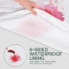 54x75 Full Size Mattress Protector Waterproof Fits 6-9" Deep, Zippered WINKAURA Mattress Pad Cover with Breathable Soft Premium Terry Top Fabric view 2