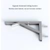 Wall Mounted Folding Table, Wall Desk Fold Down, Floating Desk for Study,Stainless Steel Wall Shelf, suitable for bedroom, kitchen, living room, balcony, bathroom (80 * 30cm/31.5 * 11.8in) view 4