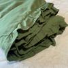 Hemp green Set with ruffles Duvet cover and two pillowcases with ruffles - Hemp Green Color, 3 Pieces, 1 Duvet Cover and 2 Pillowcases 20" x 26" (US King 106x90") view 3