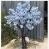 ESRADA Artificial Light Blue Extended Lilac Tree, Jacaranda Tree, False Cross, Cherry Blossom Restaurant, Hotel Lobby Mall Display Home Decoration R1-1.5mx1.2m view 1