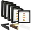 Picture Frame Set of 4. 2-3/16" Polystyrene Shadow Box Black 5x5 Wholesaleartsframes-com 2880 Series Made in USA view 1