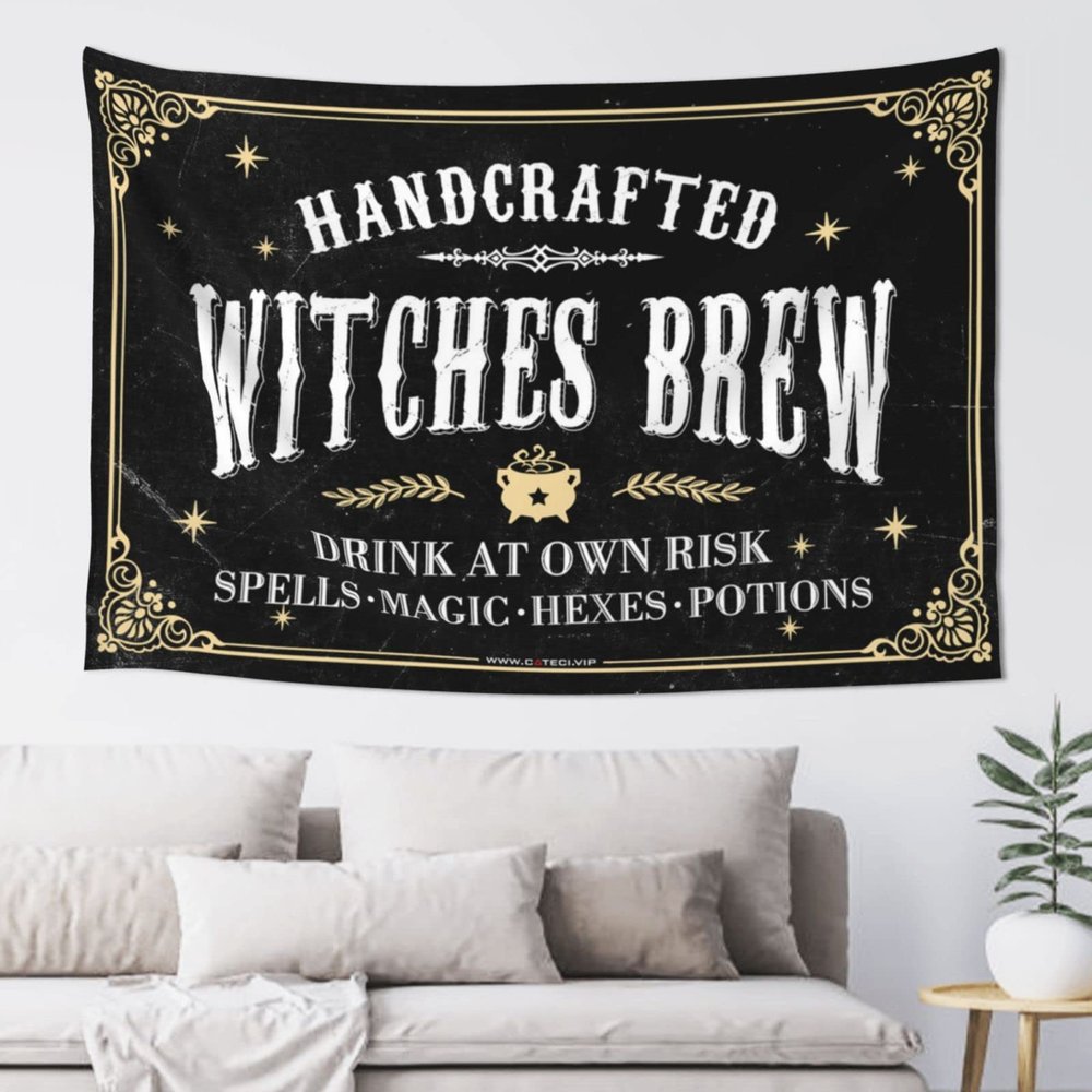 CakJuice Home Decor Men Witches Brew Tapestry Man Cave Bar Astethic Stuff For Room (Size : 100X150CM)