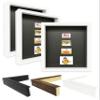 Picture Frame Set of 2. 2-3/16" Polystyrene Shadow Box White 11x17 Wholesaleartsframes-com 2880 Series Made in USA view 1