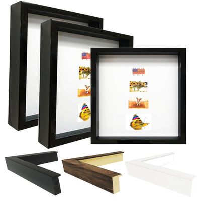 Picture Frame Set of 2. 2-3/16" Polystyrene Shadow Box Black 20x26 Wholesaleartsframes-com 2880 Series Made in USA