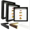 Picture Frame Set of 2. 2-3/16" Polystyrene Shadow Box Black 20x26 Wholesaleartsframes-com 2880 Series Made in USA view 1