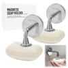 (2Pcs) SOPHI OBJET Stainless Steel Magnetic Soap Holder - Self Draining & Versatile Wall-Mount | Easy Clean, No More Soggy Soaps | Perfect for Shower, Kitchen & Bathroom. view 1