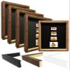 Picture Frame Set of 4. 2-3/16" Polystyrene Shadow Box Walnut 11x16 Wholesaleartsframes-com 2880 Series Made in USA view 1