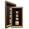 Picture Frame Set of 4. 2-3/16" Polystyrene Shadow Box Walnut 11x16 Wholesaleartsframes-com 2880 Series Made in USA view 3