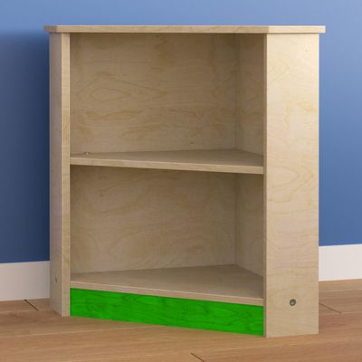 Classroom Essentials Commercial Grade Wooden Kid's Two Tier Corner Kitchen Cabinet