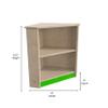 Classroom Essentials Commercial Grade Wooden Kid's Two Tier Corner Kitchen Cabinet view 2