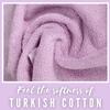 LA' HAM MAM FINE LIVING Luxury Turkish Cotton Towels Easy Care, Extra Soft & Absorbent, Hotel & Spa Quality, Kitchen & Bathroom Turkish Towels (Washcloth Set - 4 Pack, Lilac) view 4