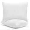 Casual Living Bed Pillows King Size Set of 2, Cotton Covers, Back, Stomach or Side Sleepers, Cooling Down Alternative, Washable, 20-inch x 36-inch, King Bed Pillows, White view 1