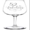 (52nd) Fabulous Aged Vintage Birthday Celebration Wine Taster Glass view 1