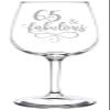 (65th) Fabulous Aged Vintage Birthday Celebration Wine Taster Glass view 1