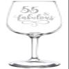 (55th) Fabulous Aged Vintage Birthday Celebration Wine Taster Glass view 1