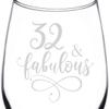 (32nd) Fabulous Aged Vintage Birthday Celebration Wine Taster Glass view 2