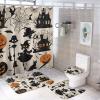 ZGDPBYF 3 Piece Bathroom Rugs Set, Halloween Non-Slip Soft Bath Mat Set, Scary Pumpkin Bathroom Mat, Living Room Bedroom Mat, Machine Washable, Dries Quickly, view 1