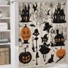 ZGDPBYF 3 Piece Bathroom Rugs Set, Halloween Non-Slip Soft Bath Mat Set, Scary Pumpkin Bathroom Mat, Living Room Bedroom Mat, Machine Washable, Dries Quickly, view 3